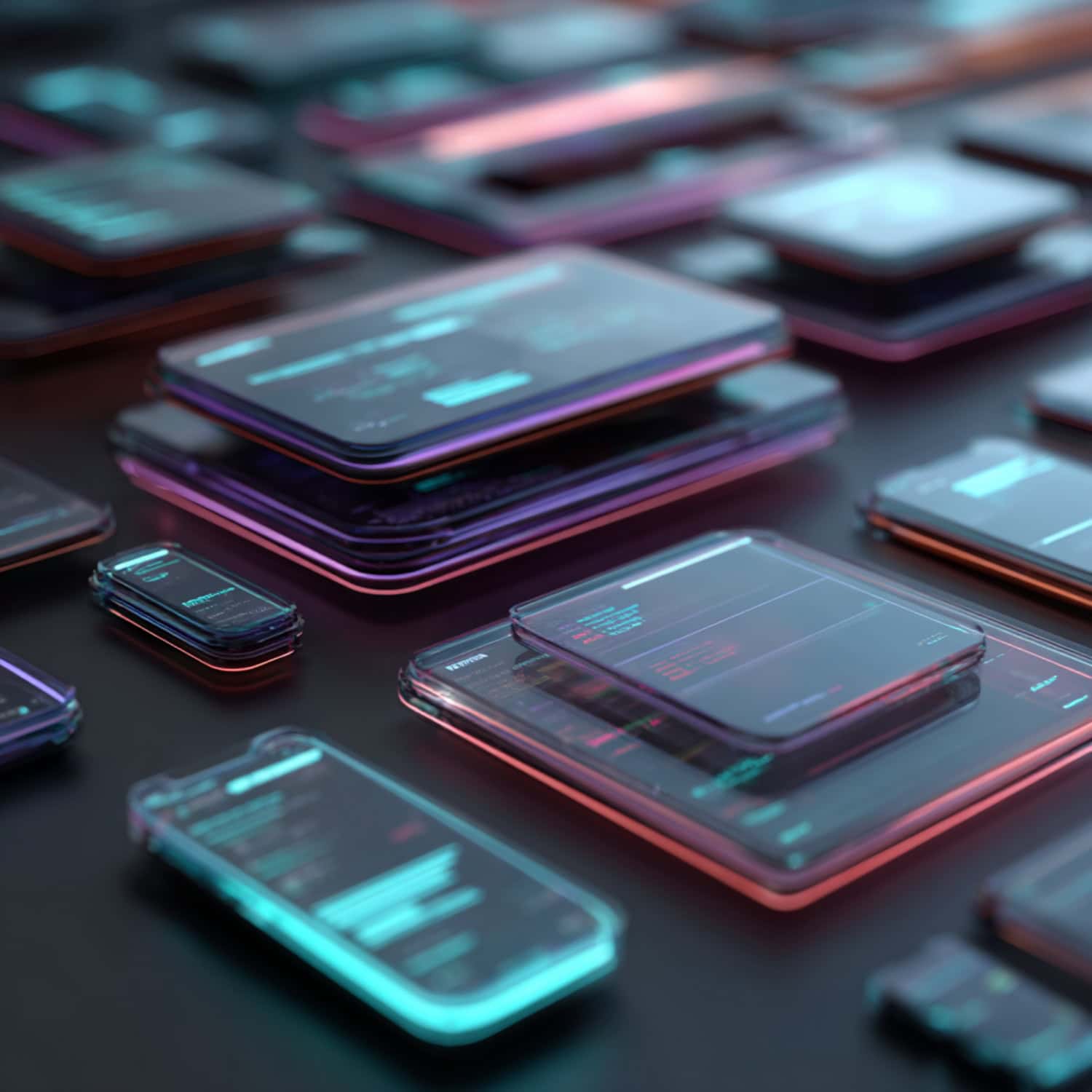 Smartphones mit fortschrittlicher Technologie.