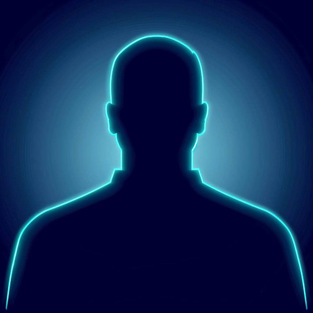 Neon-Silhouette eines Kopfes, symbolisiert digitale Innovation und IT-Services bei accompio.