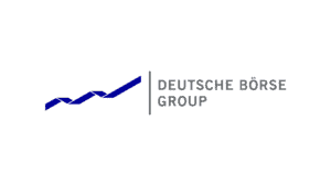 Logo der Deutschen Börse Group, Finanz- und Börsendienstleister in Deutschland.