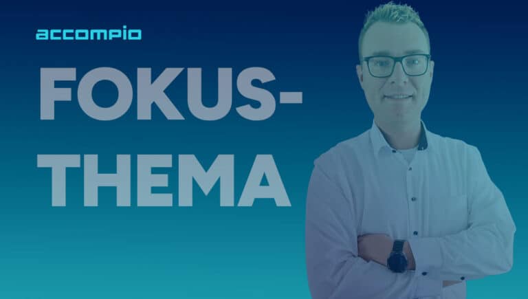 Professioneller IT-Service-Experte bei accompio mit Fokus-Thema.